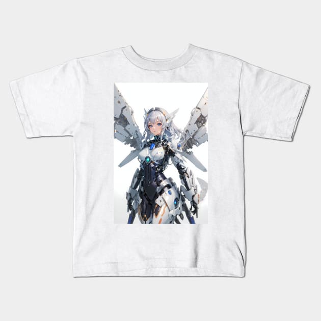 mechanical girl01 Kids T-Shirt by BAMUTH